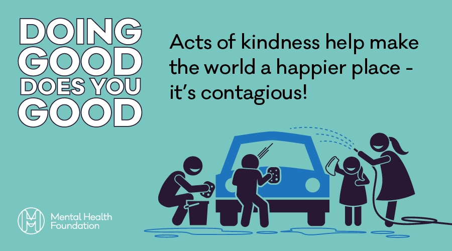 Doing good does you good: acts of kindness help make the world a happier place. It's contagious!